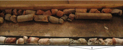 Примеры извлечённых керновдиаметром 40 мм из тела бут ового фундамента